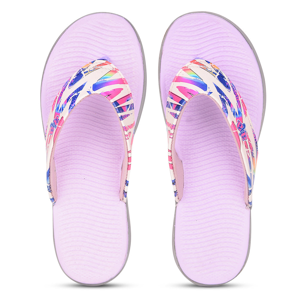 AHA Casual Purple Flip Flops For Women KIARA-6 By Liberty