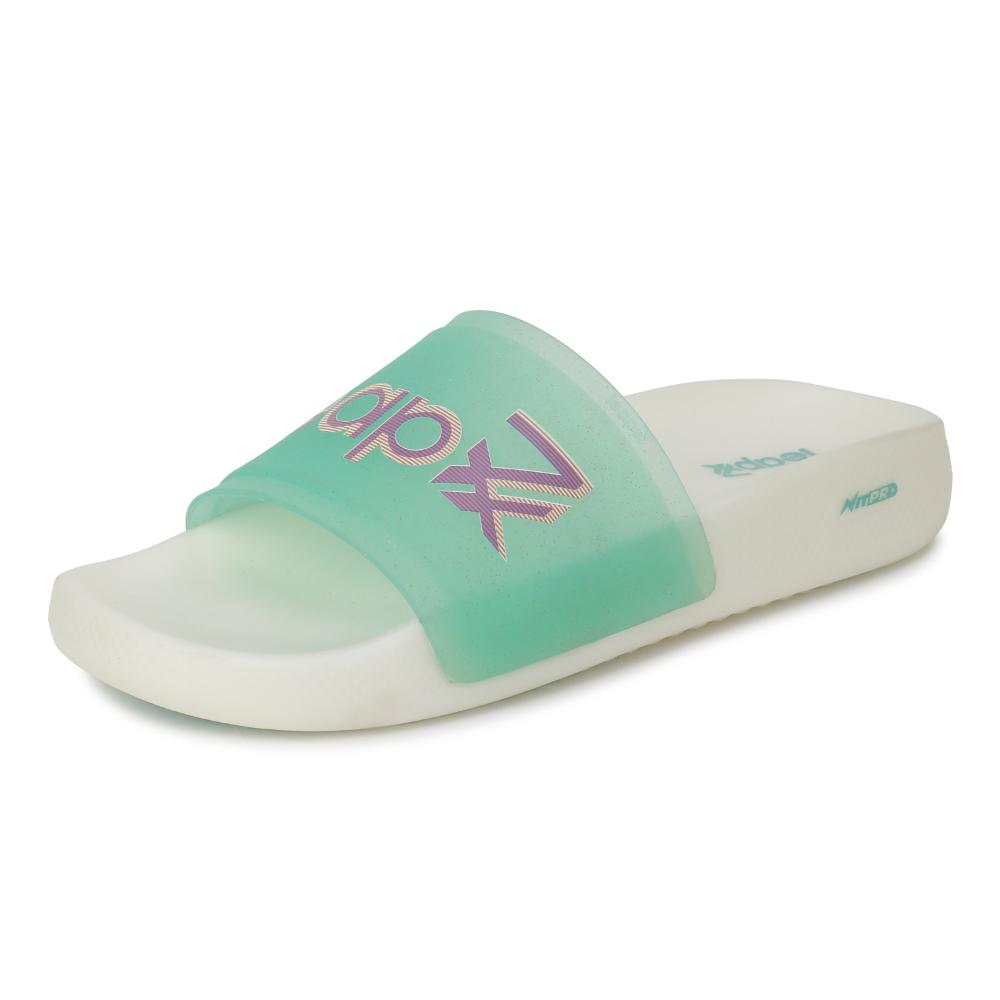 Leap7x NITPRO Casual Sea Green Slides For Women NITWALK-L9 By Liberty