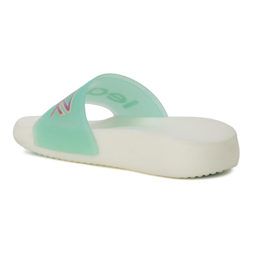 Leap7x NITPRO Casual Sea Green Slides For Women NITWALK-L9 By Liberty