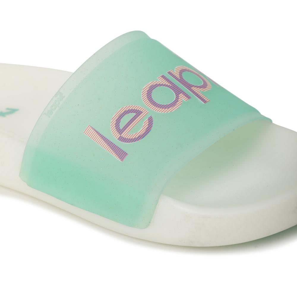 Leap7x NITPRO Casual Sea Green Slides For Women NITWALK-L9 By Liberty