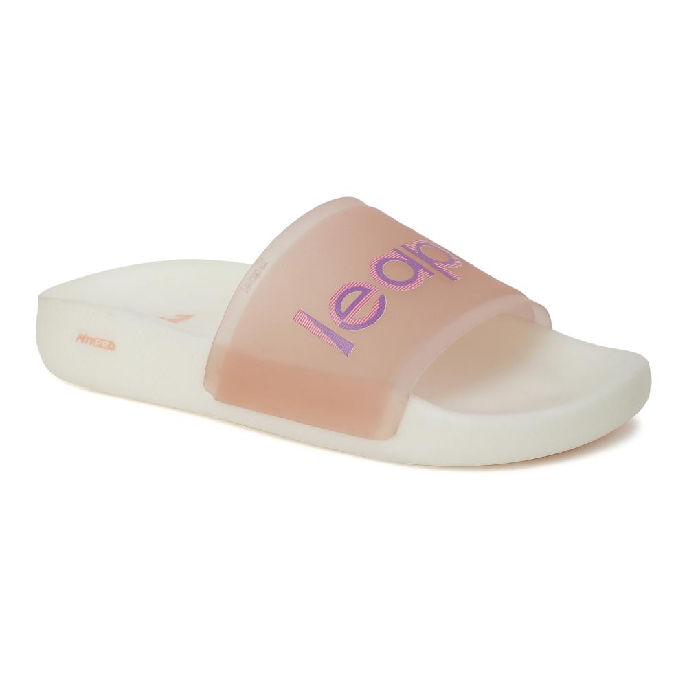 Leap7x NITPRO Casual Peach Slides For Women NITWALK-L9 By Liberty