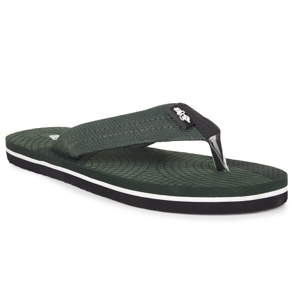 AHA Casual Olive Green Flip Flop For Men ORTHO-2 By Liberty