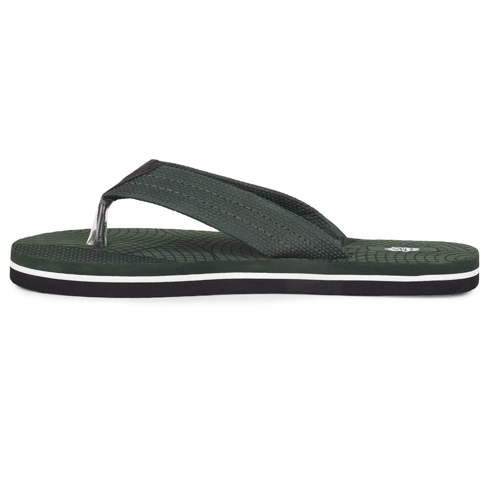 AHA Casual Olive Green Flip Flop For Men ORTHO-2 By Liberty