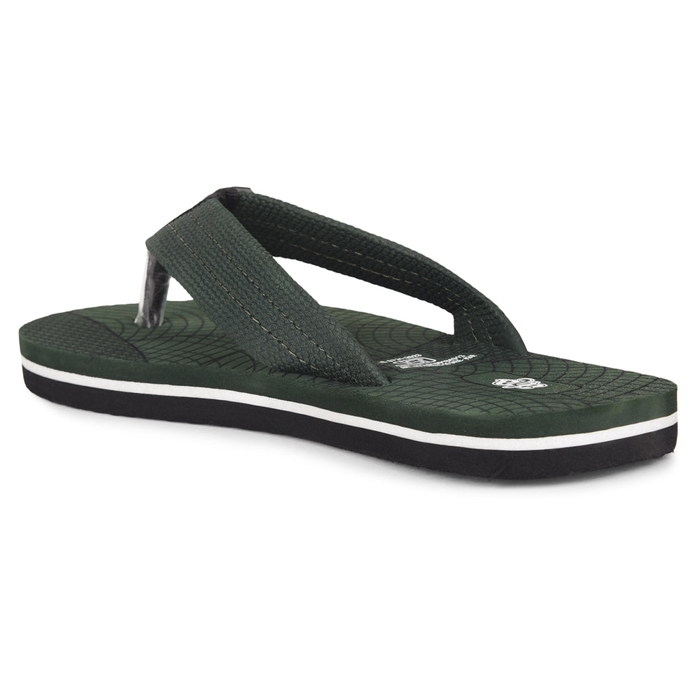 AHA Casual Olive Green Flip Flop For Men ORTHO-2 By Liberty