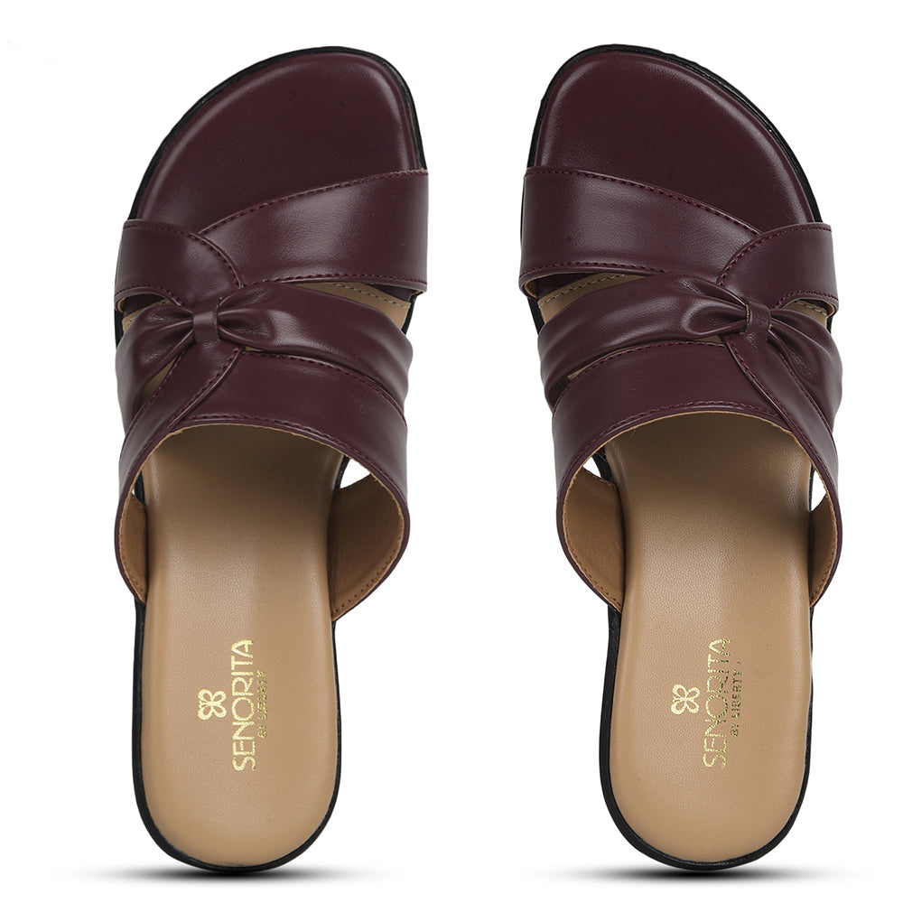 Senorita Maroon Casual Sandal For Women J322-33 