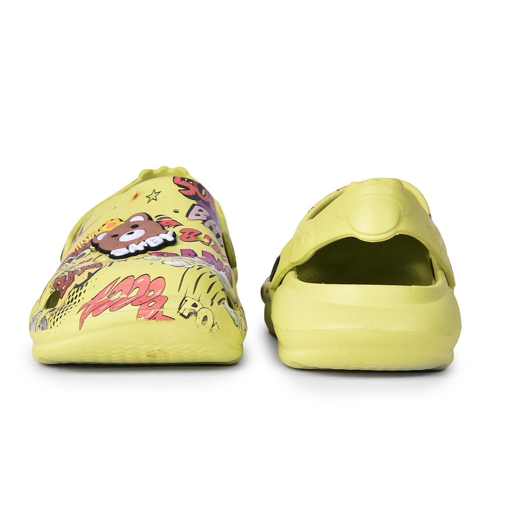 Lucy & Luke P. Green Casual Sling Back Clogs For Kids ALEX-1E By Liberty