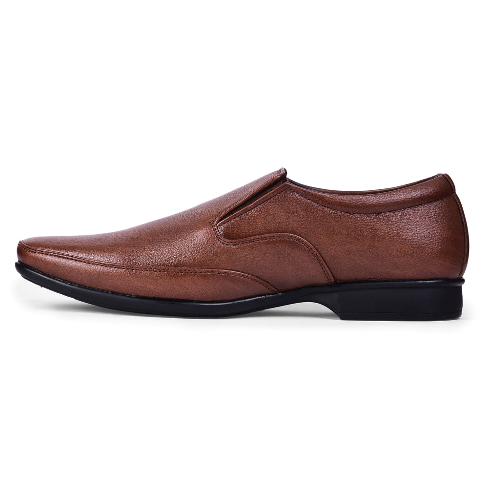 Fortune Tan Formal Slip-on Shoes HOL-132E By Liberty