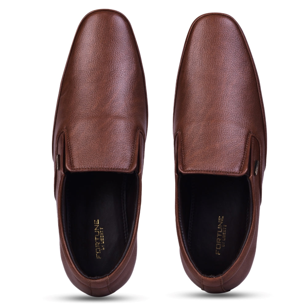 Fortune Tan Formal Slip-on Shoes HOL-132E By Liberty