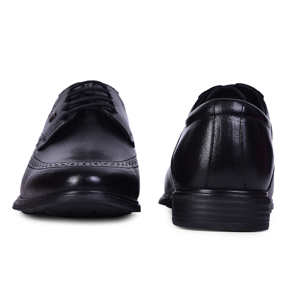 Healers Black Formal Lacing Derby Shoes For Men U993-12 By Liberty