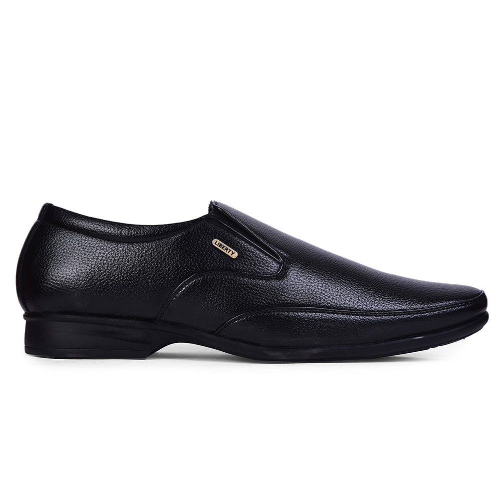 Fortune Black Formal Slip-on Shoes HOL-132E By Liberty