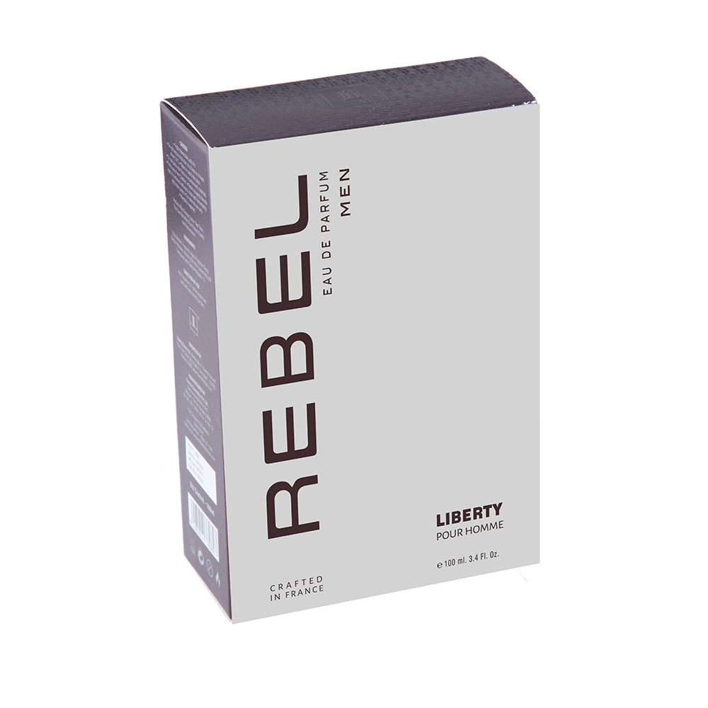 Liberty Luxury Rebel Perfume for Men (1ml/3.4Oz), Eau De Parfum (EDP), Crafted in France, Long Lasting Smell, Aromatic notes.