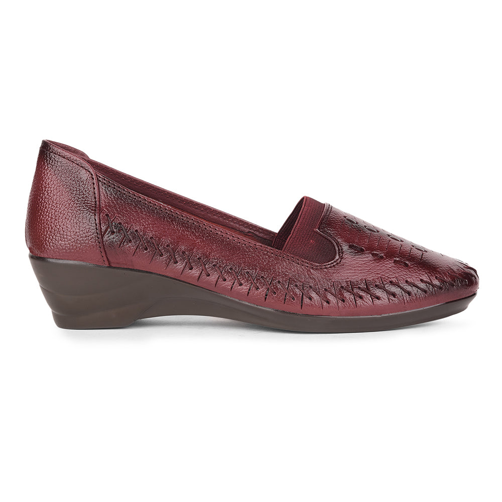 Healers By Liberty TLO-23 Casual Ballerina Shoes For Women - Cherry