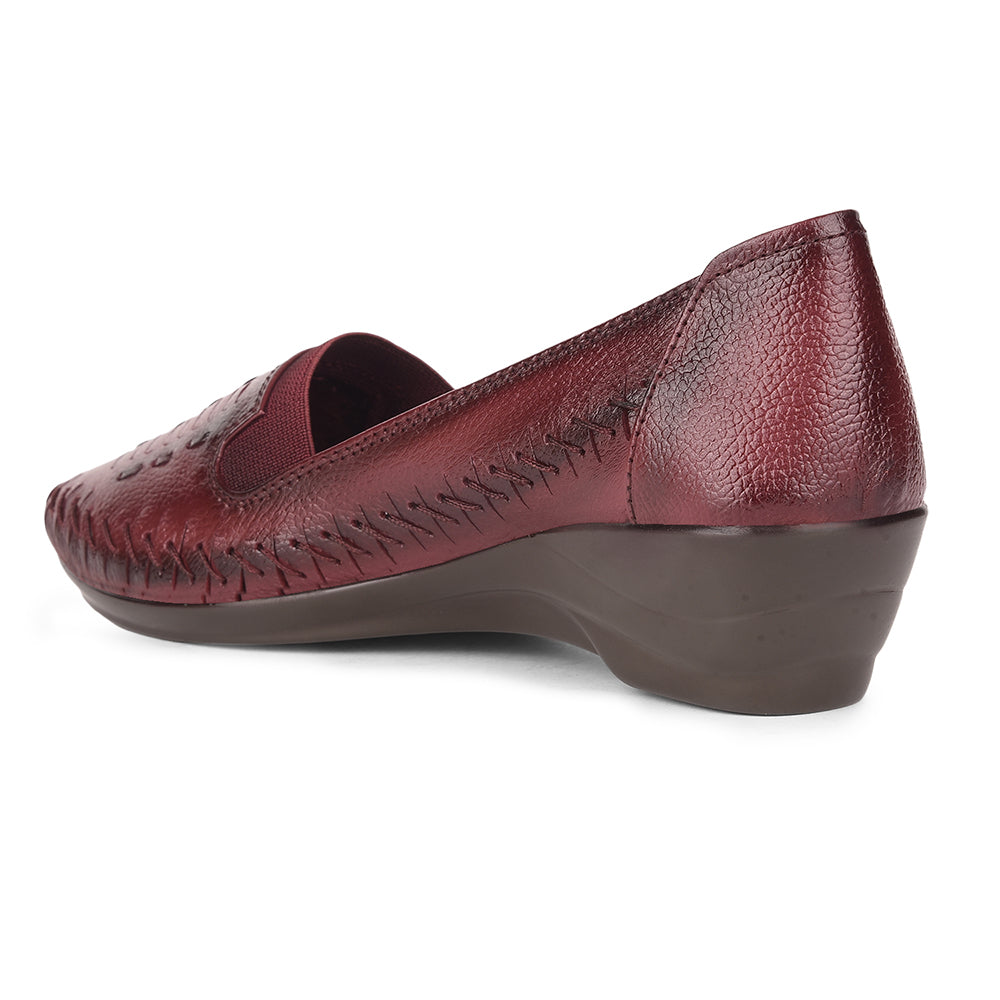 Healers By Liberty TLO-23 Casual Ballerina Shoes For Women - Cherry