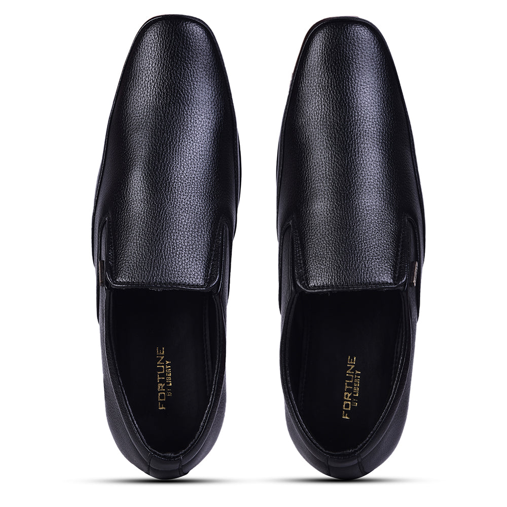 Fortune Black Formal Slip-on Shoes HOL-132E By Liberty