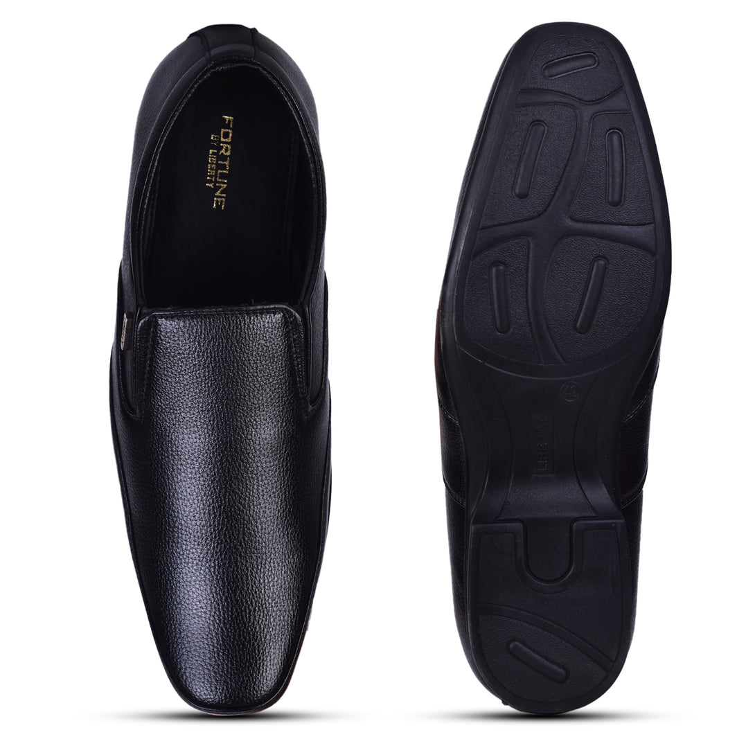 Fortune Black Formal Slip-on Shoes HOL-132E By Liberty