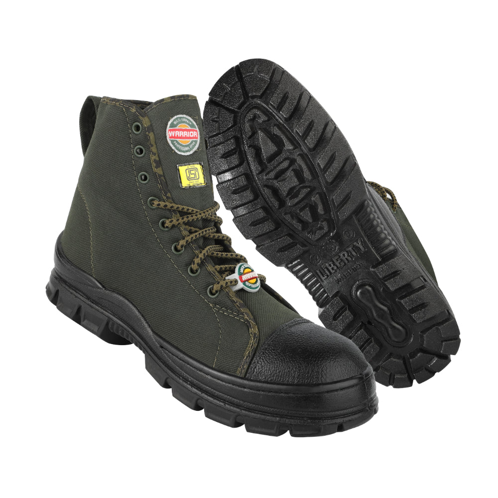 Warrior Olive Green Lacing Defence Jungle Boot for Men 8846HSTG By Liberty