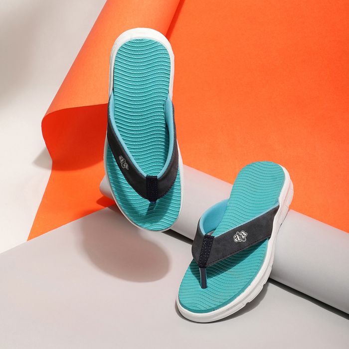 Buy AHA Flip-flops for Women (Blue) KIARA-1 By Liberty