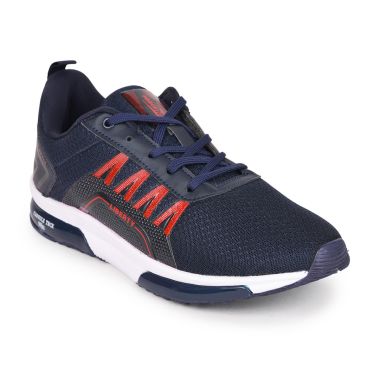 Buy Navy Blue Men's Lace-Up Sports Running Shoes by Liberty